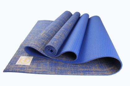 Jute Premium Eco Yoga Mat - Blue