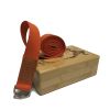 Laser Engraved Bamboo Block & Strap Combo (Orange Strap) - Default