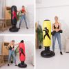 Free Standing Inflatable Punching Bag, Adults Teenage Fitness Sport Stress Relief Boxing Target, Heavy Training Bag - red