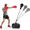 Both Adults And Kids Hand-Eye Coordination Ability Adjustable Height Boxing Punching Bag Stand Set - Black - Exercise & Fitness